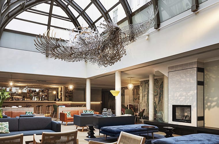 Contemporary Vintage Hotel Lobby
