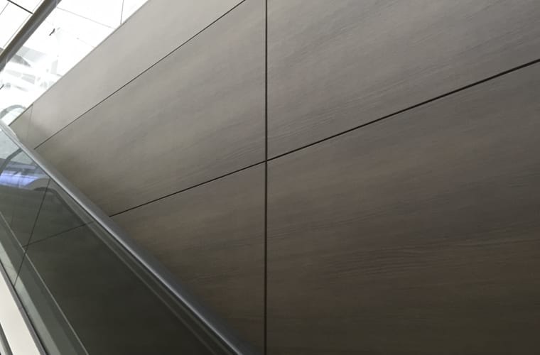 Transformational Film on an Escalator Wall