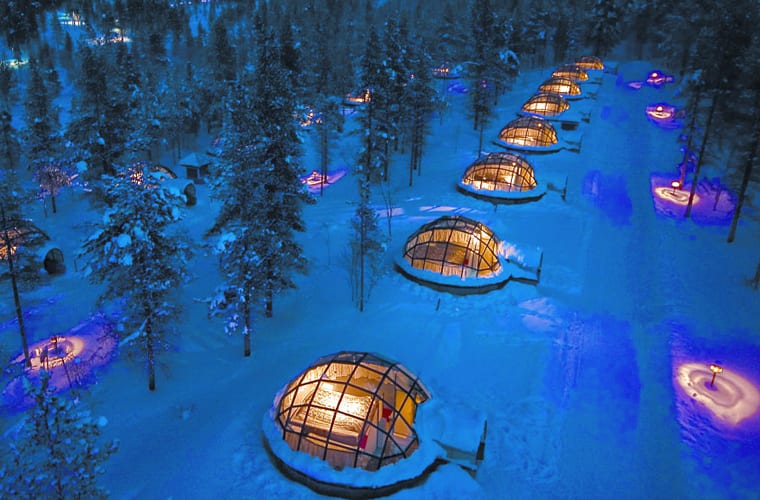 Winter Hotel in the Snow