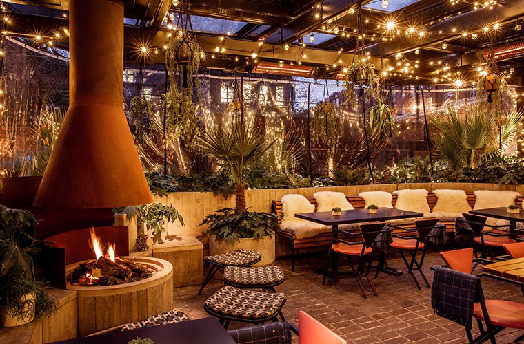 Restaurant Outdoor Space Winter
